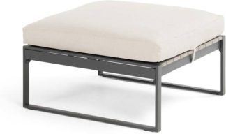 An Image of Catania Garden Modular Ottoman, Grey and Polywood