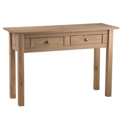 An Image of Santiago Pine Console Table Brown