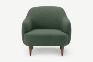 An Image of Lupo Snuggler Armchair, Darby Green