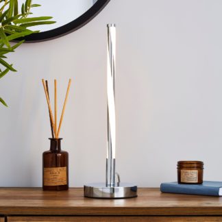 An Image of Hettie Intergrated LED Table Lamp Grey