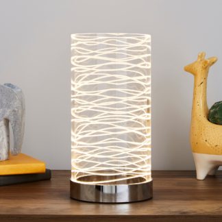 An Image of Clee Etched Table Lamp Clear