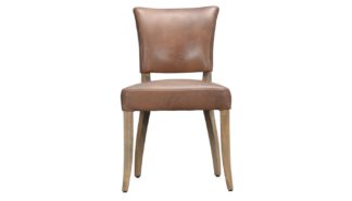 An Image of Timothy Oulton Mimi Dining Chair Destroyed Raw Leather