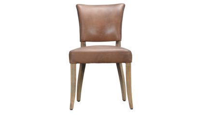 An Image of Timothy Oulton Mimi Dining Chair Destroyed Raw Leather