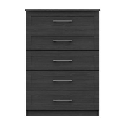 An Image of Ethan Graphite 3 Drawer Chest Grey