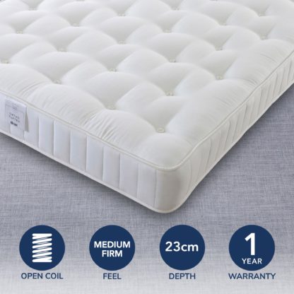 An Image of Orthopeadic Tufted Mattress White