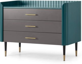 An Image of Lali Chest of Drawers, Teal & Brass
