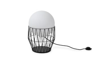 An Image of Ligne Roset Azabu Table Lamp Small Black