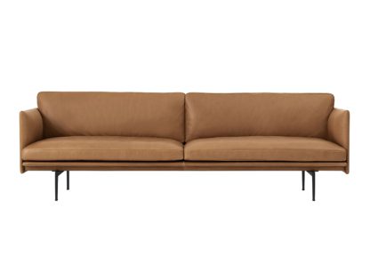 An Image of Muuto Outline 3 Seater Sofa Kvadrat Remix 163