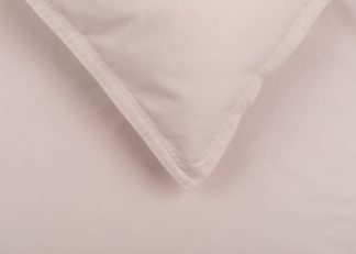 An Image of Heal's Washed Cotton Soft Blush Fitted Sheet King