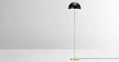 An Image of Collet Floor Lamp, Black & Brass