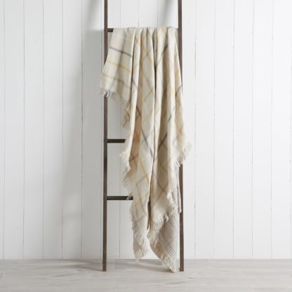 An Image of Layton Check 130cm x 180cm Throw Blush