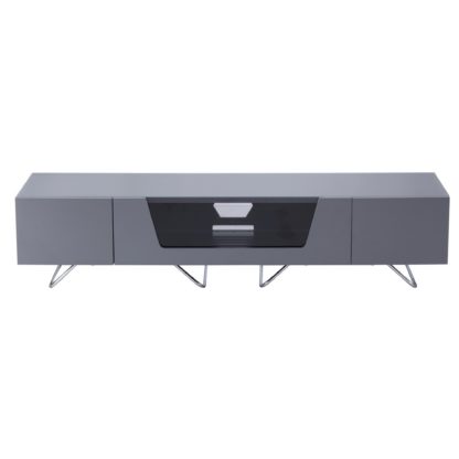 An Image of Chromium TV Unit Black