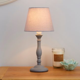 An Image of Tofty Grey Table Lamp Grey