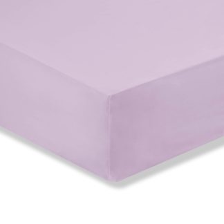 An Image of Kids Non Iron Plain Dye Lilac Fitted Sheet Lilac (Purple)