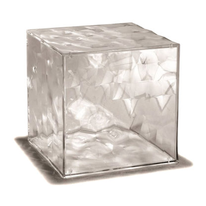 An Image of Kartell Optic Cube V9 Smoke