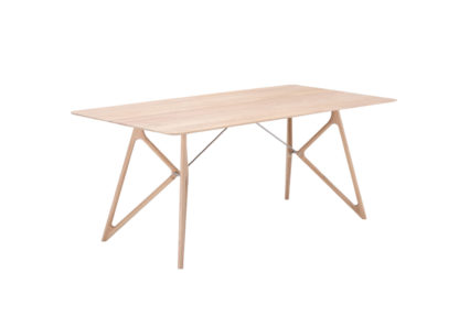 An Image of Gazzda Fawn Tink Table Blue 160cm