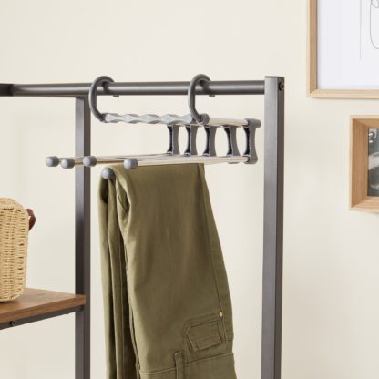 An Image of Metal Easy Remove Trouser Hanger Metallic