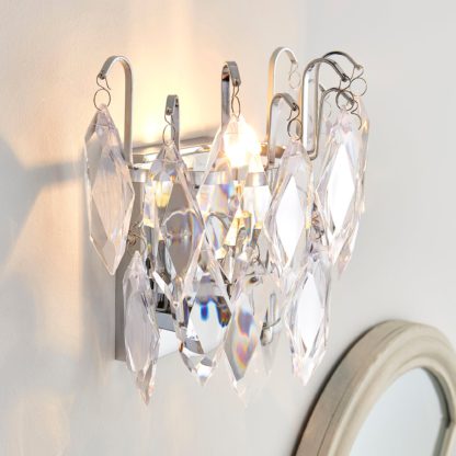 An Image of Parla Jewel Wall Light Chrome