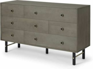 An Image of Liaka Wide Multi Chest, Grey Mango Wood