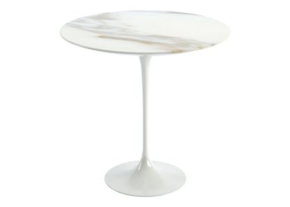 An Image of Knoll Saarinen Side Table White Laminate