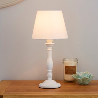 An Image of Tofty Mini Ivory Table Lamp Cream