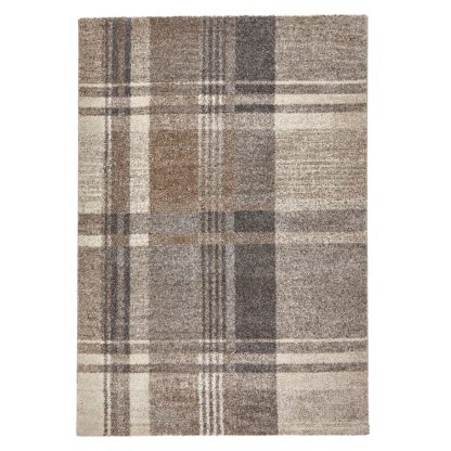 An Image of Beige and Black Elegant 4892 Rug Black/Natural