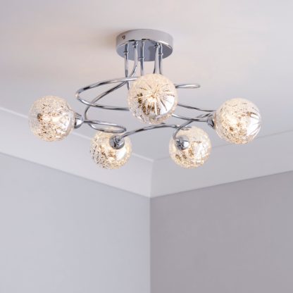 db62359a46caa409b074a00f38b919da7cebfb760d78e64fd963eee87f9a2095-1.jpg An Image of Vigo 5 Light Chrome Ceiling Fitting Chrome