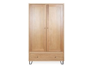 An Image of Heal's Brunel Double Wardrobe Oak