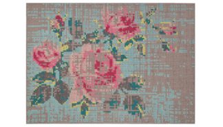 An Image of Gandia Blasco Canevas Flowers Rug