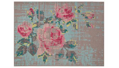 An Image of Gandia Blasco Canevas Flowers Rug