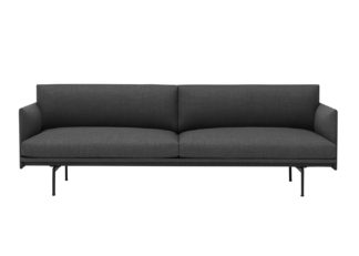 An Image of Muuto Outline 3 Seater Sofa Kvadrat Remix 163