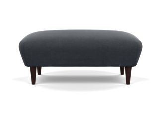 An Image of Heal's Somerset Footstool Brecon Charcoal Dark Stain