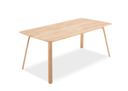 An Image of Gazzda Teska Dining Table Oak 90cm