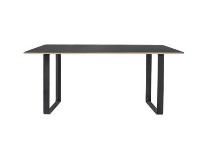 An Image of Muuto 70/70 Table Small White and Black