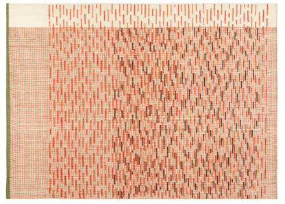 An Image of Gandia Blasco Backstitch Busy Rug in Brick Red 200 x 300cm