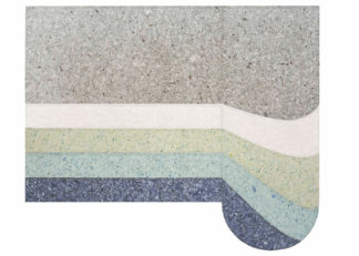 An Image of Gandia Blasco Nuances Rug Rounded Nalad Blue 250 x 300cm