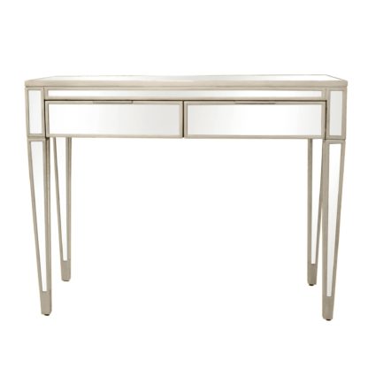 An Image of Fitzgerald Mirrored Dressing Table Silver