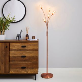 An Image of Eden 5 Light Floor Lamp Copper Brown