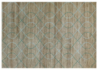 An Image of Ripple Rug Emerald