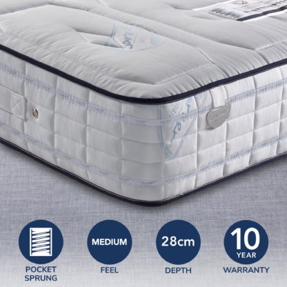 An Image of Pocketo 2000 Memory Mattress White