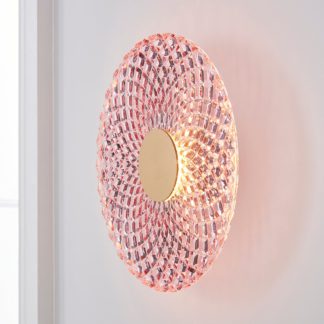 An Image of Cora Glass Wall Light Pink