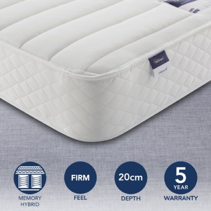 An Image of Silentnight Miracoil Memory Mattress White