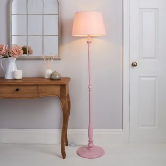 An Image of Tofty Blush Floor Lamp Pink