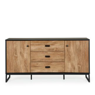 An Image of Greenwich Large Sideboard Black and Brown