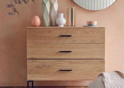 An Image of Heal's Marano 3 Drawer Chest Oak