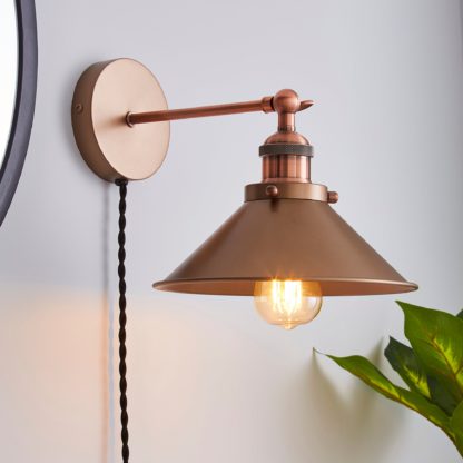 An Image of Logan Plug-in Wall Light Mushroom