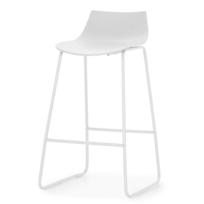 An Image of Larkyn Bar Stool White White