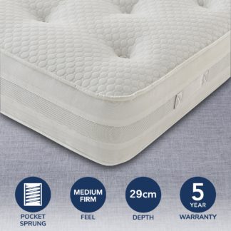 An Image of Silentnight 1200 Pocket Mattress White