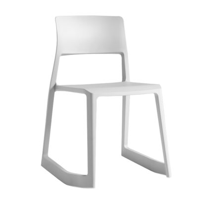 An Image of Vitra Tip Ton Chair Ice Grey