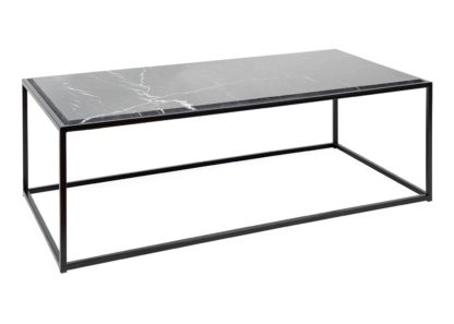 An Image of Heal's Tower Coffee Table Black White Marble Top